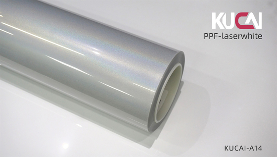 TPU Laser PPF di colore bianco con pellicola protettiva per verniciatura automatica